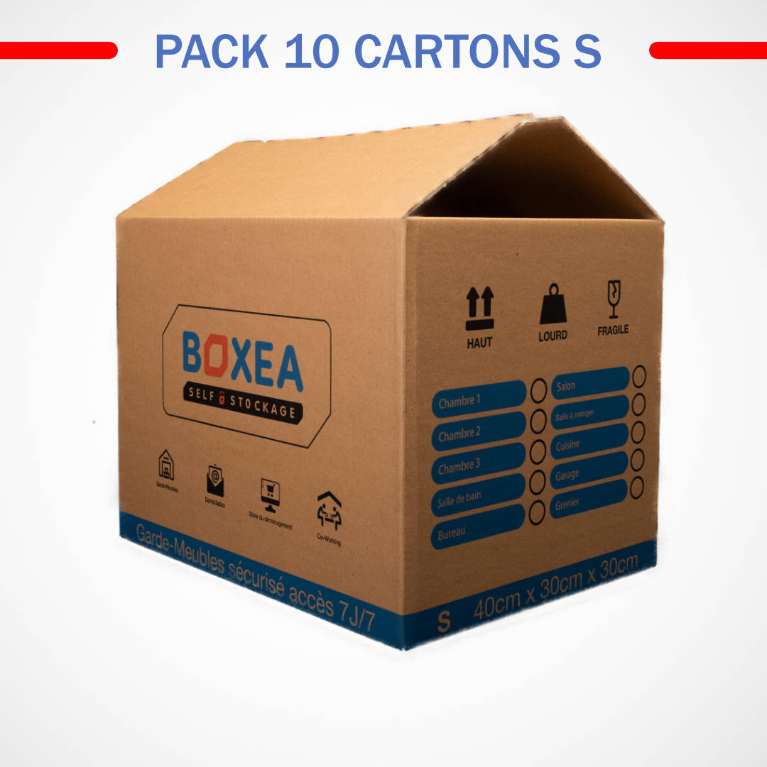 PACK 10 CARTONS S - IZIBOX